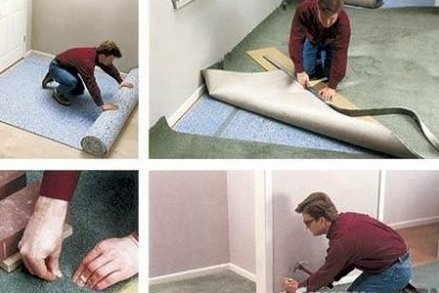 Укладка ковролина своими силами Укладка ковролина своими силами