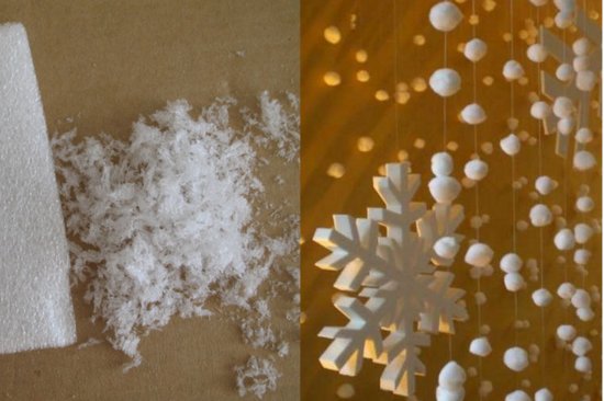 Детали интерьера: искусственный снег для декора