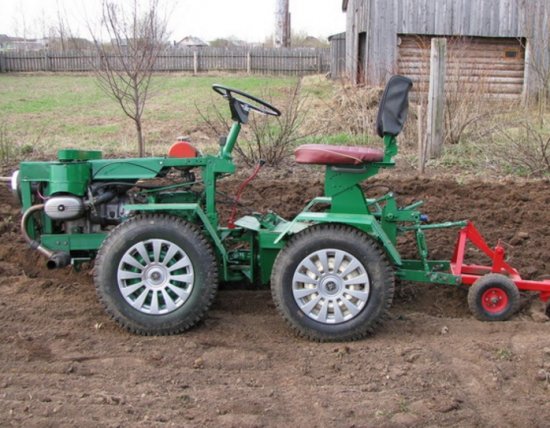 Мини трактора — самоделки для помощи