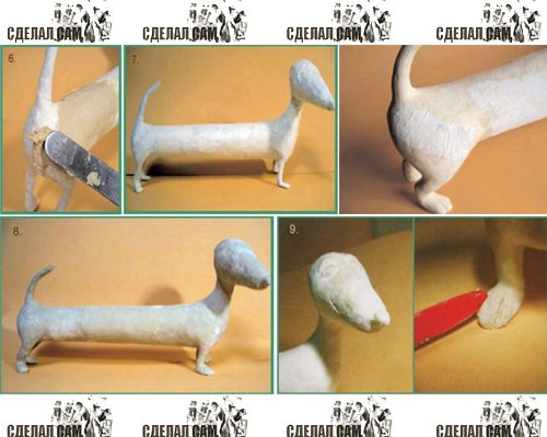 Самоделки из бумаги своими руками для детей: собачка такса Самоделки из бумаги своими руками для детей: собачка такса