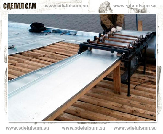 Восстановление крыши при помощи оцинкованной стали