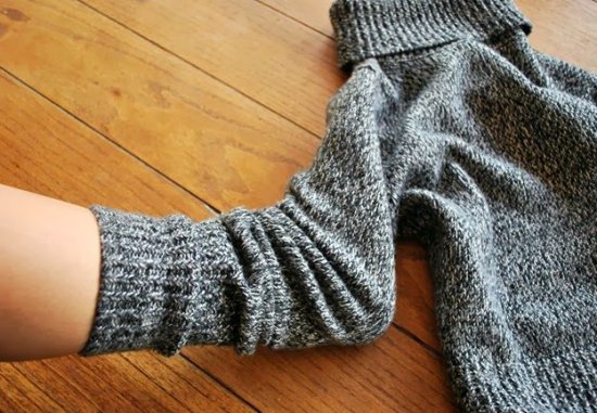  Вязаные тапочки из свитера своими руками