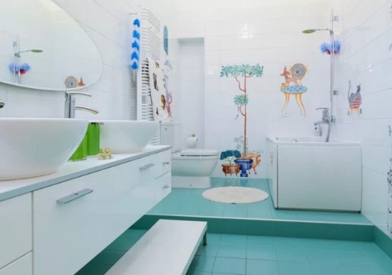 Обустройство ванной комнаты для ребенка