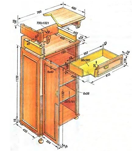 Как сделать деревянный шкаф своими руками в гаражных условиях