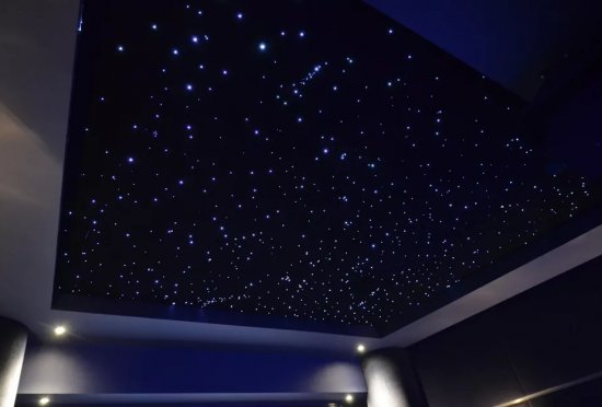 Как установить натяжной потолок со звездами
